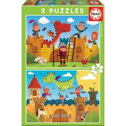 PUZZLE 2X48 DRACS I CAVALLERS