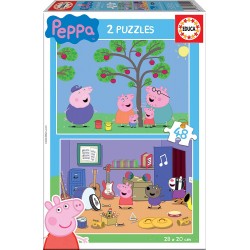 PUZZLE 2X48 PEPPA PIG