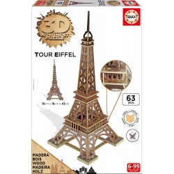 PUZZLE 3D EIFFEL FUSTA