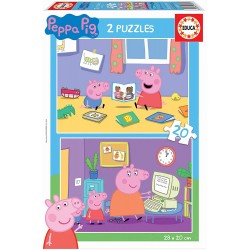 PUZZLE 2X20 PEPPA PIG