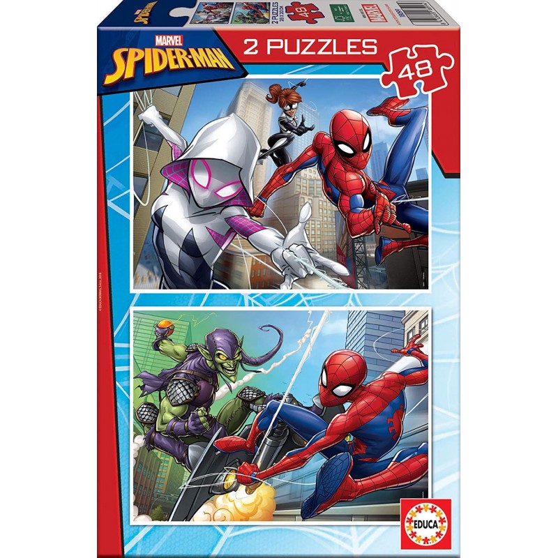 PUZZLE 2X48 SPIDERMAN