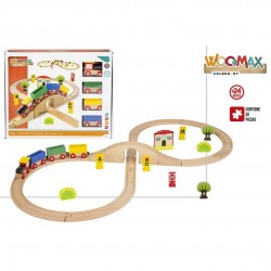 WOOMAX TREN FUSTA 30pcs