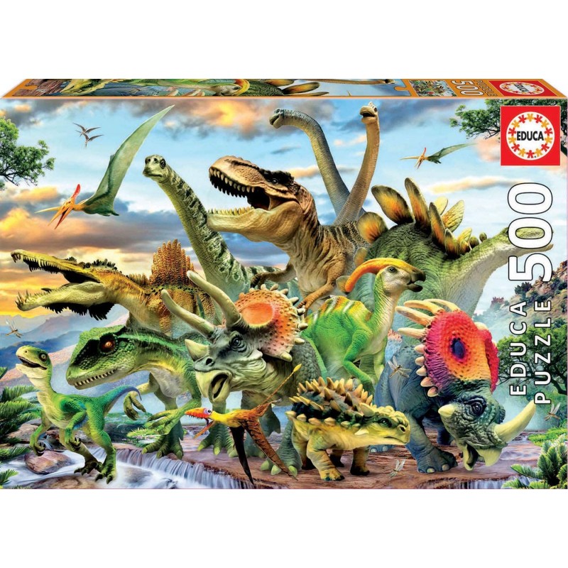 PUZZLE 500 DINOSAURES