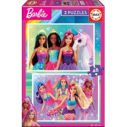 PUZZLE 2X48 BARBIE