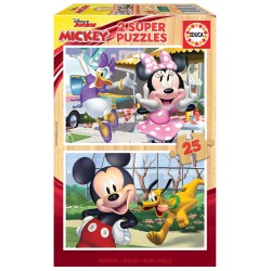 PUZZLE 2X25 MICKEY FUSTA