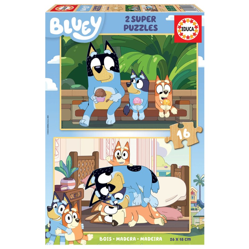 PUZZLE 2X16 BLUEY