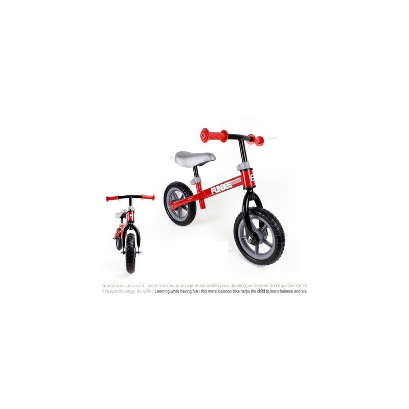 BICICLETA S/PEDAL FUNBEE VERMELLA