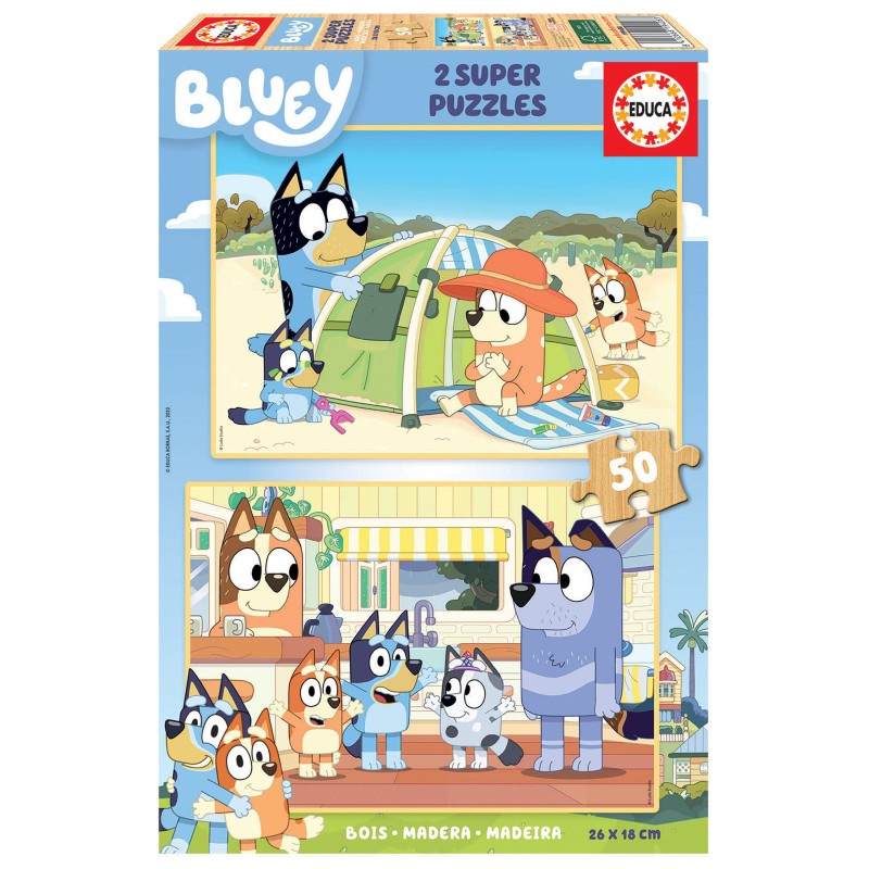 PUZZLE 2X50 BLUEY FUSTA