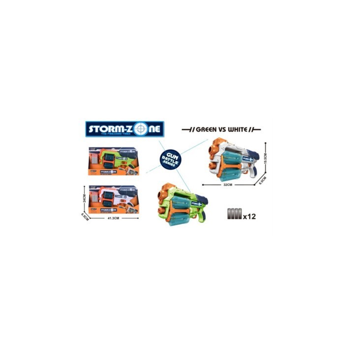 PISTOLA STORMZONE 12 DARDS